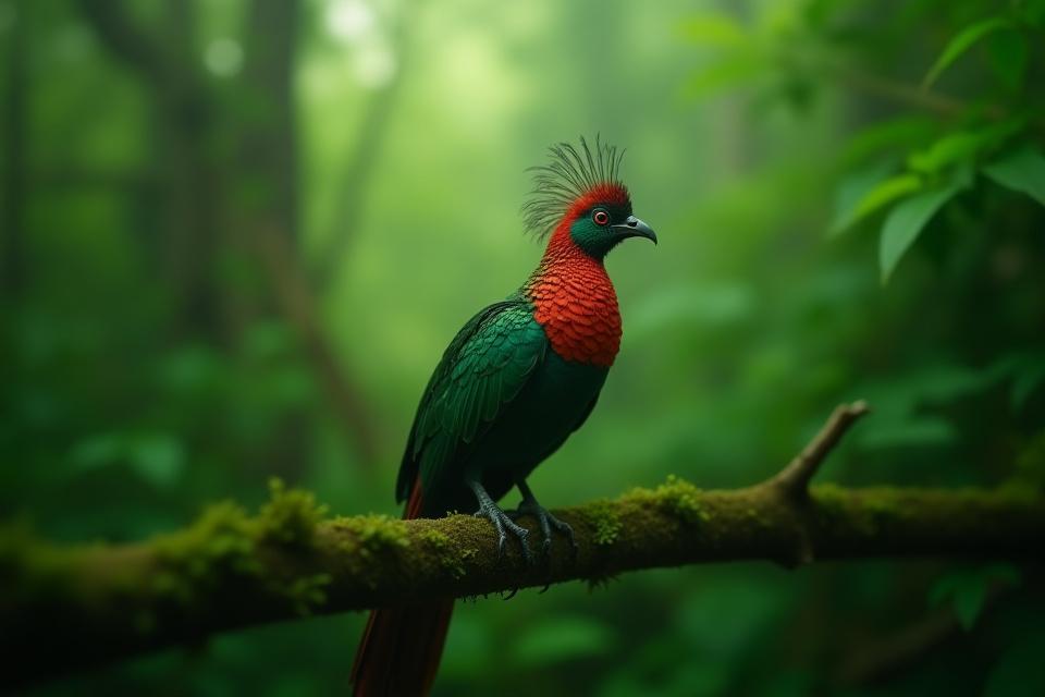 Quetzal Resplandeciente en selva de Chiapas
